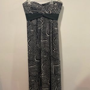 BCBGMAXAZRIA Strapless Silk Dress